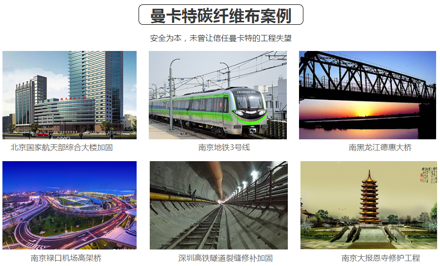 這些工程都在用曼卡特碳纖維布，你約嗎？