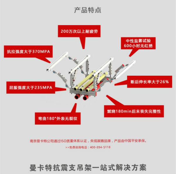 抗震支架，就選曼卡特，央視展播品牌，中國(guó)平安承保