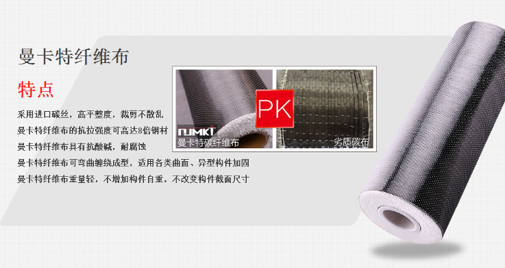 曼卡特碳纖維布，平整強度高！