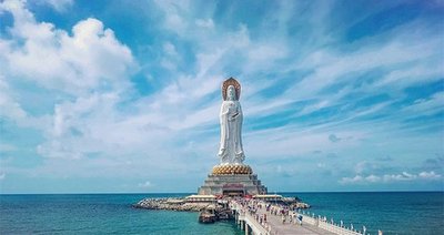 三亞南海觀音景區(qū)：水下粘貼碳纖維布，護(hù)佑碧海藍(lán)天