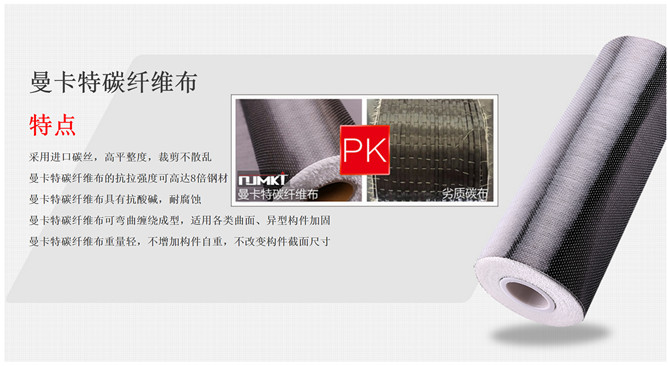 蘭州大學加固碳纖維布用曼卡特品牌pk